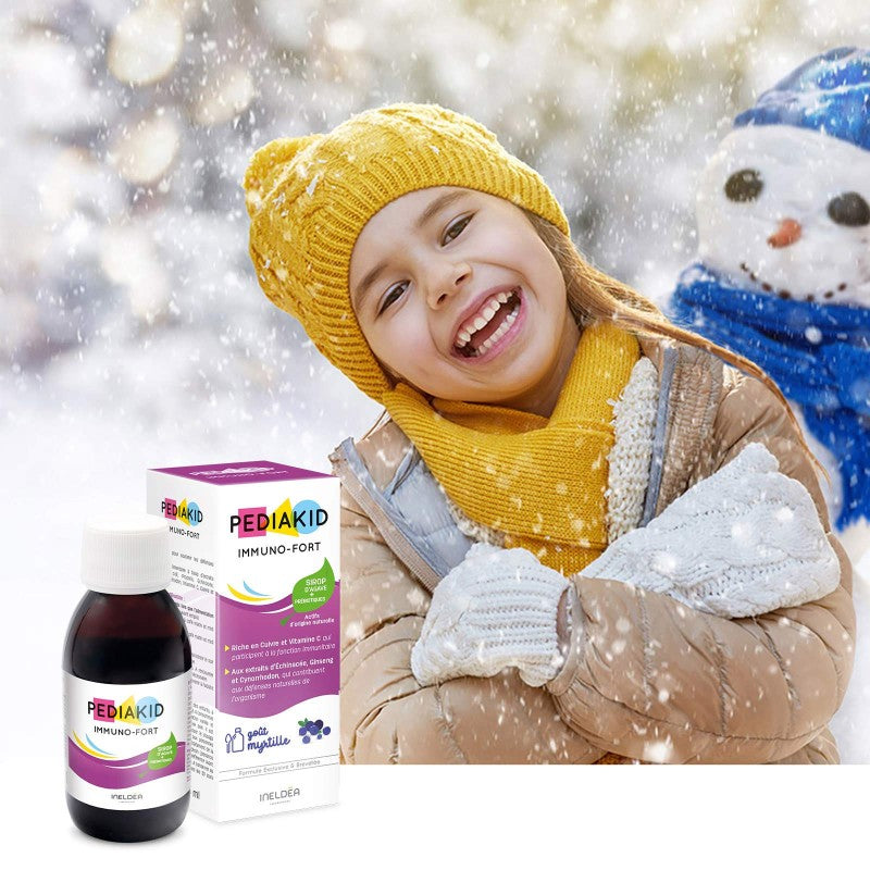 Sirop PEDIAKID Immuno-Fort 125ml complément alimentaire enfant défenses renforcées protection optimale formule naturelle goût agréable - novaparapharmacie