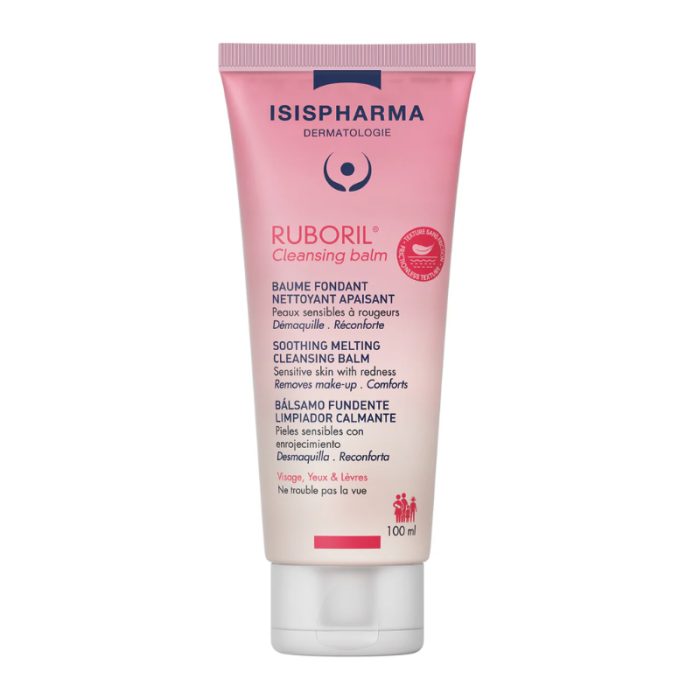 Isispharma Ruboril Baume Fondant Nettoyant Apaisant 100ml peau sensible réactive rougeurs nettoie douceur apaise calme texture fondante - novaparapharmacie