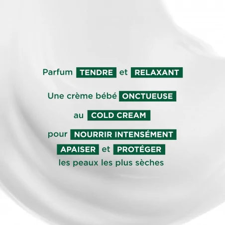 KLORANE Bébé texture crème nutritive cold cream peaux très sèches bébé nourrisson hydratation protection riche onctueuse - novaparapharmacie