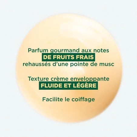 KLORANE Mangue texture crème jour cheveux secs sans rinçage nutrition hydratation démêlage brillance fluide légère - novaparapharmacie