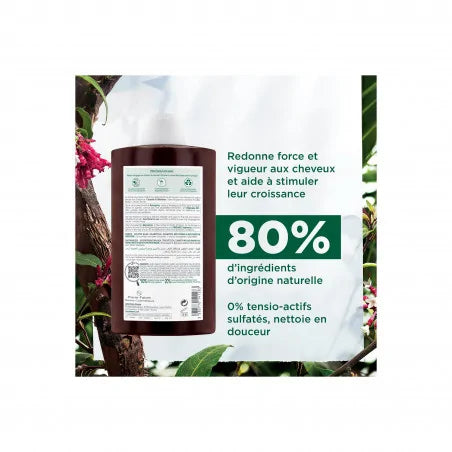 Application Klorane Shampooing Quinine Vitamines B Fortifiant Anti-Chute Cheveux Affaiblis - novaparapharmacie