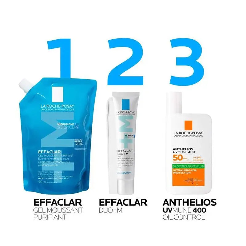 La Roche Posay Effaclar Eco-Recharge Gel Moussant Peau Grasse Acnéique 400ml | Nova Para