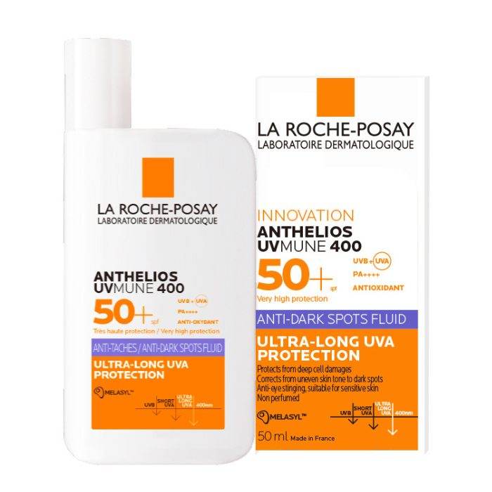 PACK RP ANTHELIOS UVMUNE 400 FLUIDE ANTI TACHES SPF50+ 50 ML