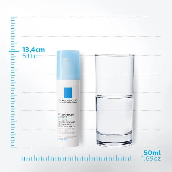  Format 50ml Hydraphase UV Intense Riche Zoom Produit Soin Visage Hydratation Protection SPF20 - novaparapharmacie