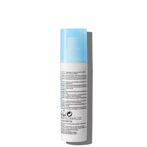 Packaging Hydraphase UV Intense Riche SPF20 50ml Tube Crème Hydratante Protection Solaire La Roche-Posay - novaparapharmacie