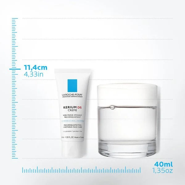 La Roche-Posay Kerium DS Crème vue alternative apaisant pro-desquamant dermatite séborrhéique visage peaux squameuses - novaparapharmacie