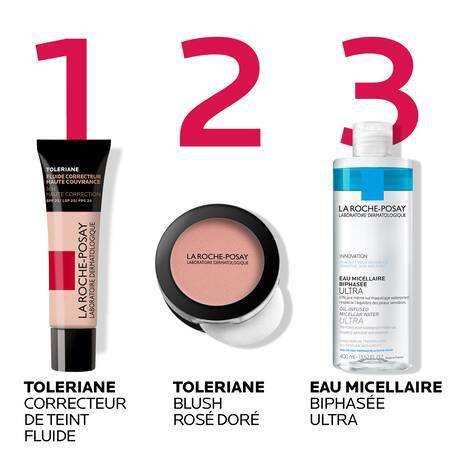 La Roche-Posay Toleriane Correcteur De Teint Fluide Fond de Teint Liquide Peaux Sensibles Premium Nova Para