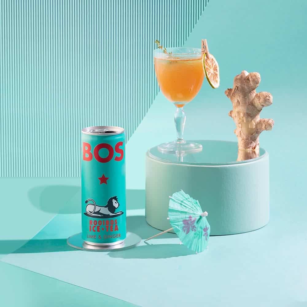 BOS ICE TEA citron gingembre saveur rafraîchissante thé glacé bio naturel boisson désaltérante hydratation énergisant - novaparapharmacie