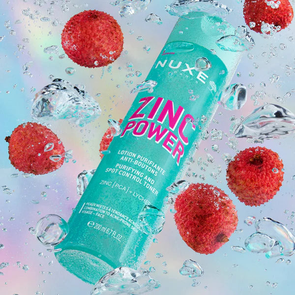 Tonique NUXE Zinc Power Lotion Purifiante résultats anti-boutons peaux grasses acnéiques - novaparapharmacie