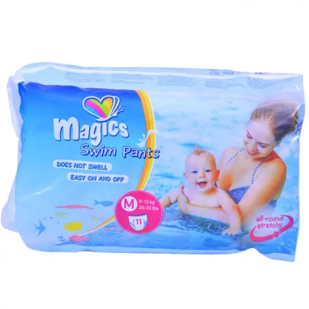 Magics Culottes de Bain Taille M (9-15kg) Sachet 11 Pièces couches piscine étanches confort sécurité aquatique - novaparapharmacie