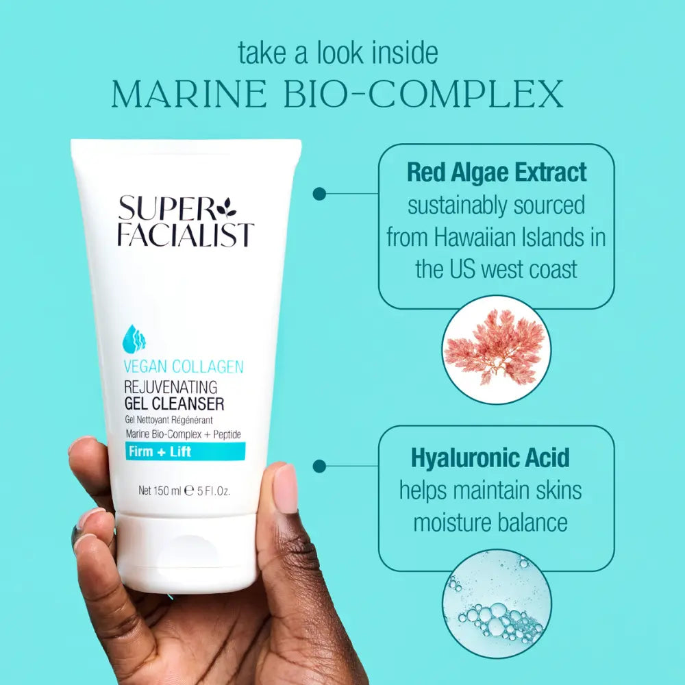 Super Facialist bénéfices collagène végétal nettoyage profond effet rajeunissant formule vegan 100% - novaparapharmacie