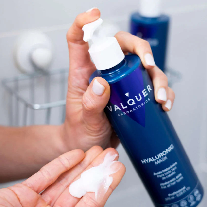 VALQUER Masque Capillaire à l'Acide Hyaluronique 275ml soin cheveux hydratation intense brillance éclatante douceur - novaparapharmacie