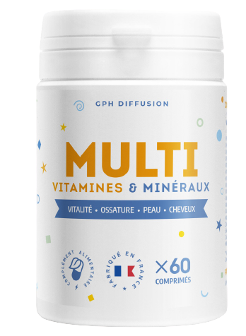 Gph Diffusion Multivitamines et Minéraux 60 Comprimés