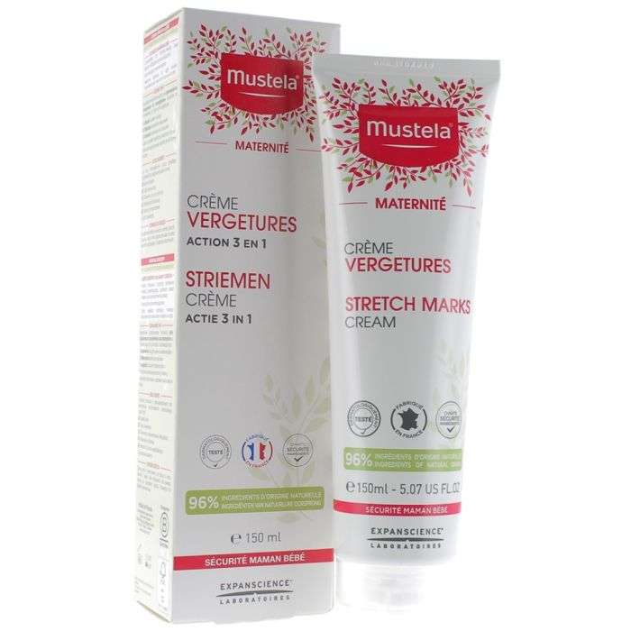 Mustela Crème prévention vergetures 3en1 150ml