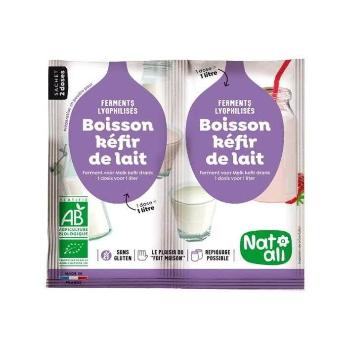 Natali Ferment Kéfir de Lait 2*6g - Probiotiques Naturels Maison - Nova Parapharmacie