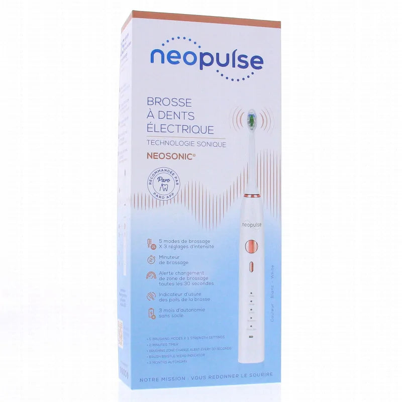 ⭐ NEOPULSE Brosse à Dents Électrique NeoSonic Blanche Livraison ...