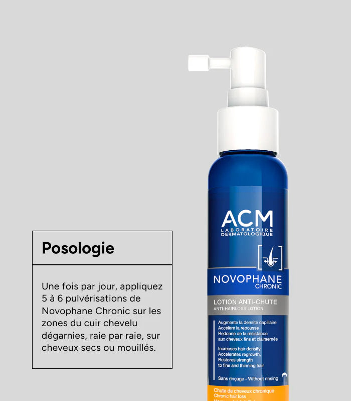 ACM Novophane Chronic Lotion Antichute 100ml - Traitement Intensif Chute Chronique