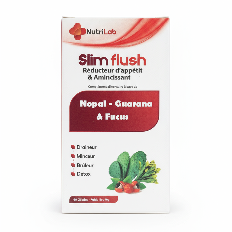 NUTRILAB Slim Flush 60 Gélules complément alimentaire drainage détox minceur anti-rétention cure - novaparapharmacie