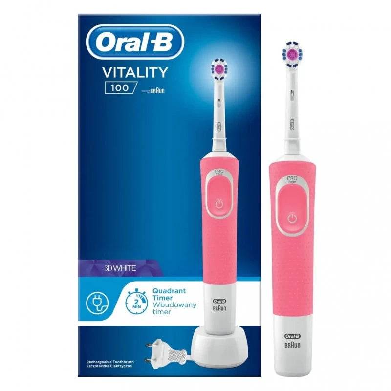 ORAL-B Vitality 3D White Brosse À Dents Électrique Rose - Nova Parapharmacie
