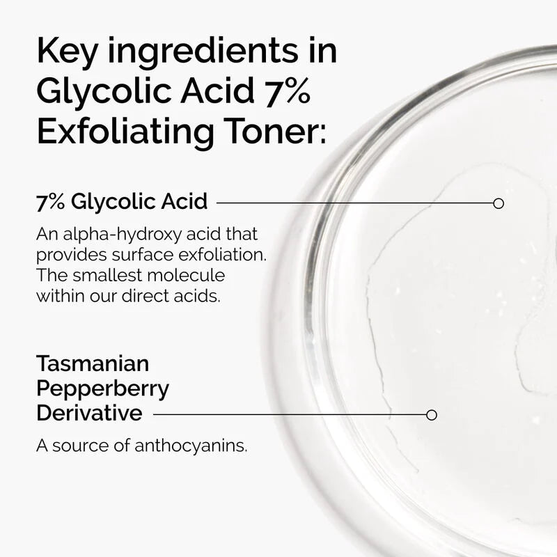 Lotion THE ORDINARY Glycolic Acid 7% Exfoliating Toner 100ml tonique exfoliante glycolic acid 7% éclat exfoliant tonique renouvellement cellulaire - novaparapharmacie