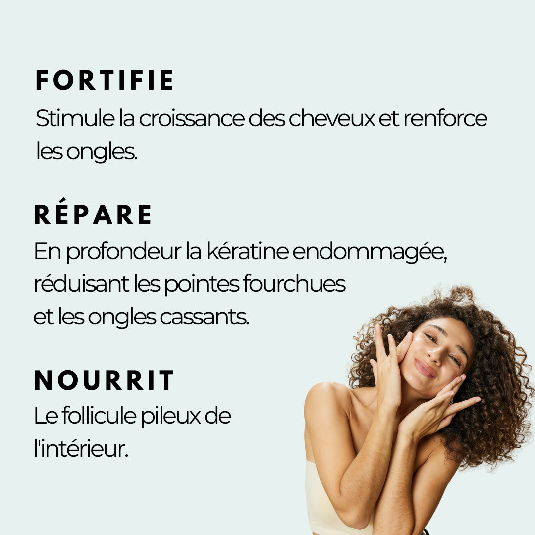 BIO RECHERCHE Oxyprolane Cheveux & Ongles 30 Gélules complément alimentaire pousse cheveux fortification ongles pousse cheveux fortification cure 1 mois - novaparapharmacie