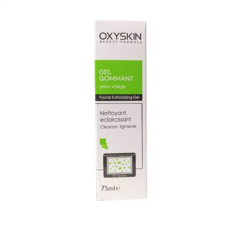 OXYSKIN GEL GOMMANT POUR VISAGE NETTOYANT ECLAIRCISSANT 75 ML - Nova Parapharmacie