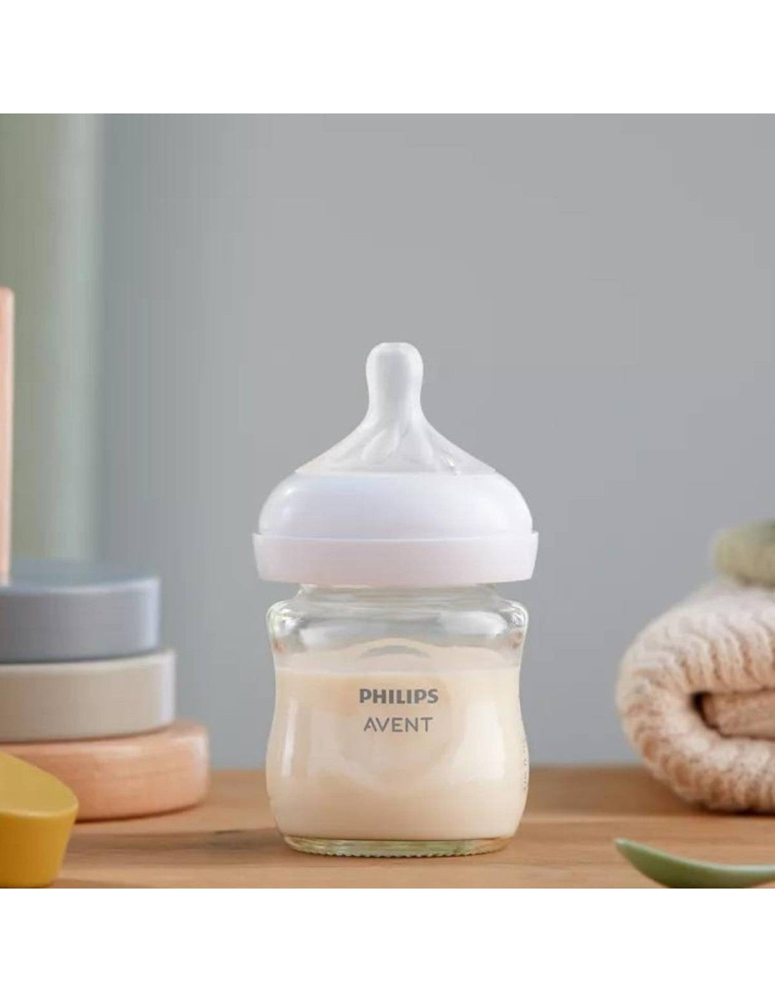 PHILIPS AVENT Biberon Verre Natural Response 125ml 0M+ + Totebag OFFERT | Black Friday