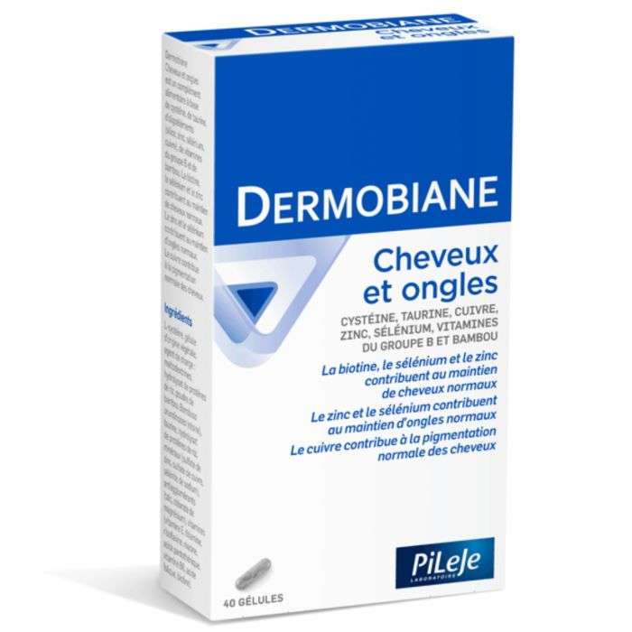 PILEJE DERMOBIANE CHEVEUX ET ONGLES 40 GELULES | Nova Para