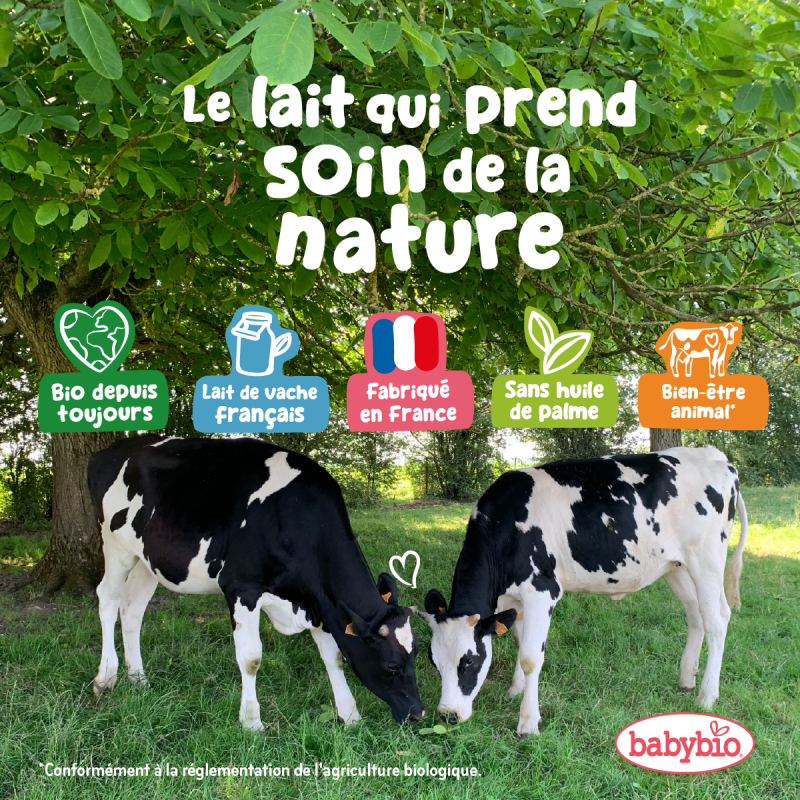 Primea 3 BABYBIO Lait Croissance 800g bio 3ème âge 10 mois et plus lait infantile nutrition adaptée croissance bio - novaparapharmacie