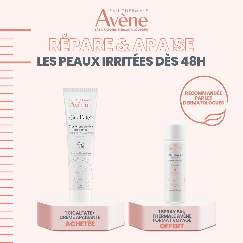 Avène Cicalfate Crème Réparatrice 100ml-novaparaphrarmacie-maroc