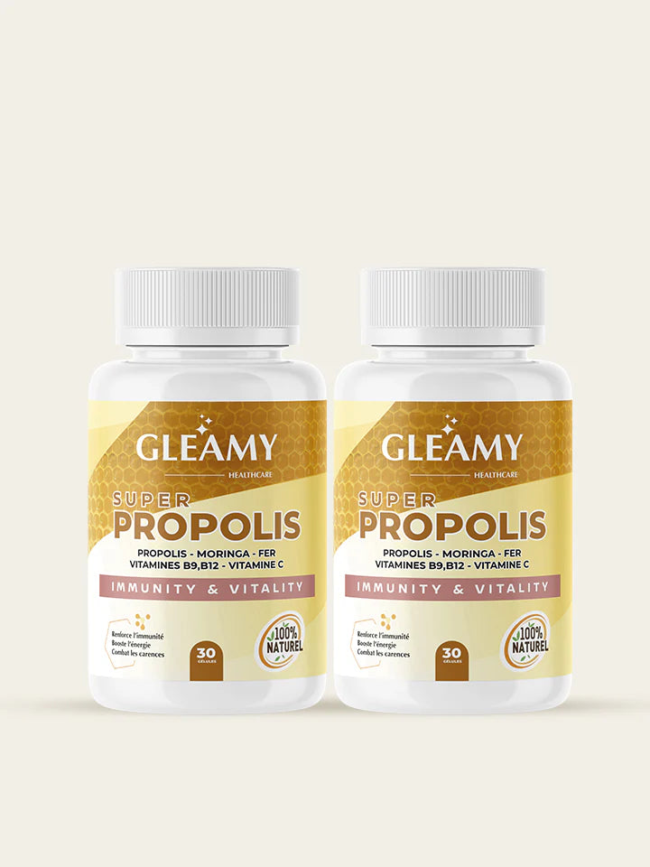 GLEAMY Super Propolis tableau composition propolis moringa acides aminés vitamines - novaparapharmacie