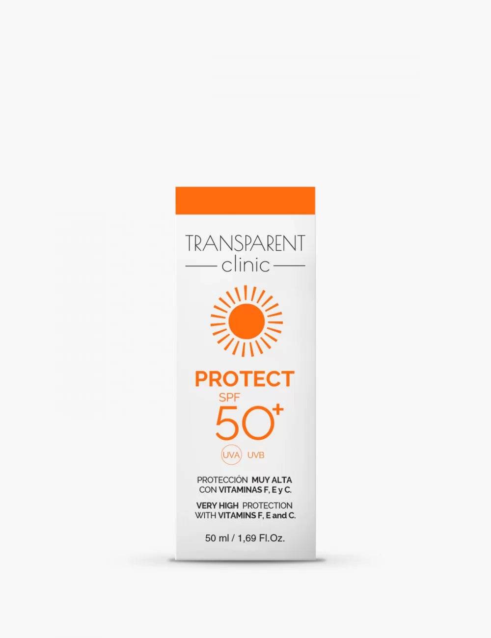 TRANSPARENT CLINIC Protect Emulsion SPF50+ bénéfices protection UVA UVB résistant eau texture légère hydratante absorption rapide -novaparapharmacie