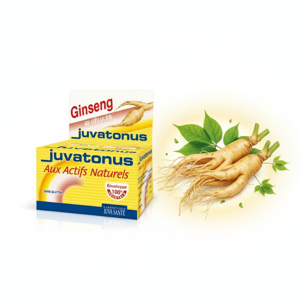 Complément JUVATONUS 45 Gélules alimentaire énergie vitalité anti-fatigue énergie vitalité anti-fatigue cure complète 45 jours - novaparapharmacie