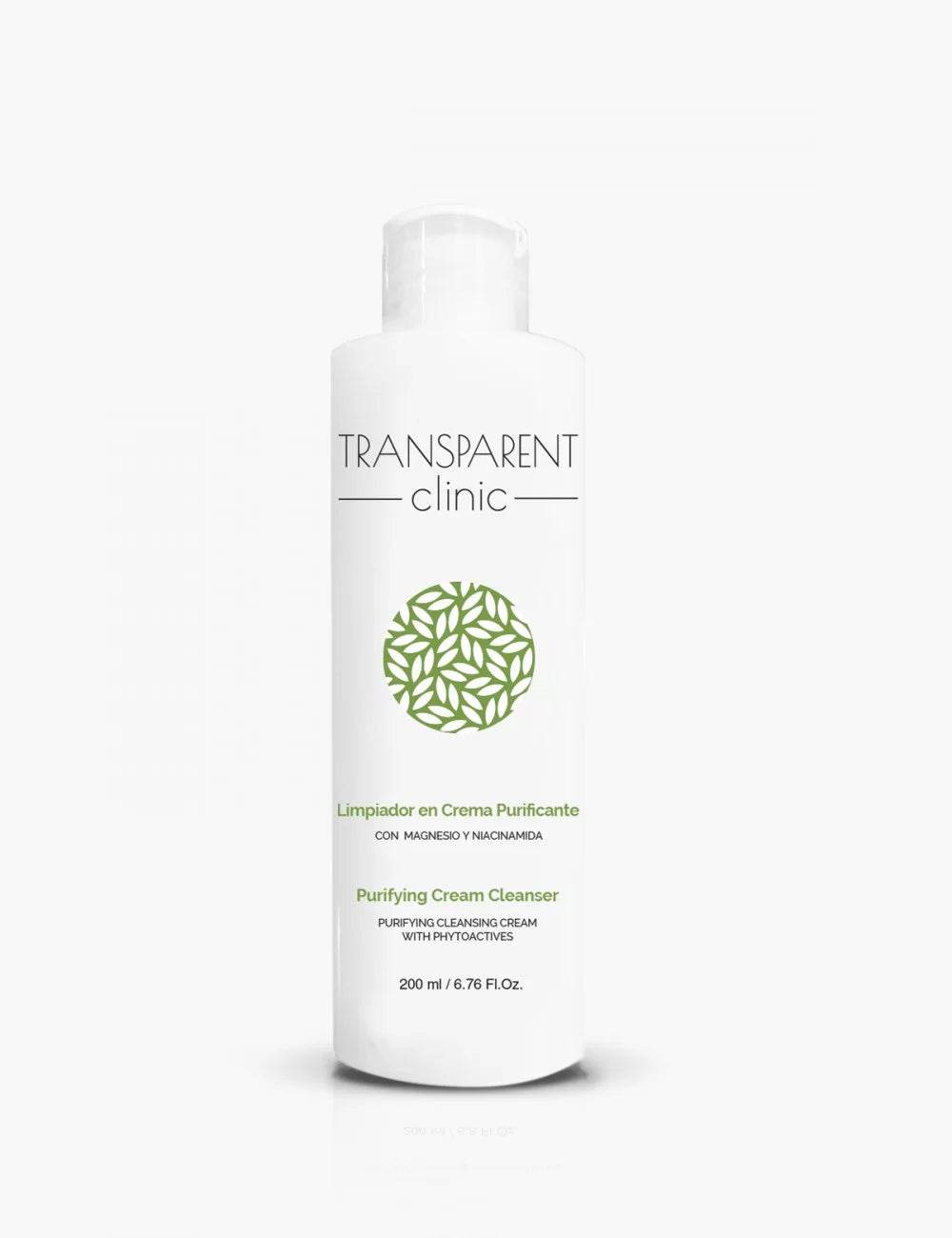 Transparent Clinic Purifying Cleanser 200ml nettoyant visage purifiant peau grasse imperfections pores dilatés dermatologique - novaparapharmacie