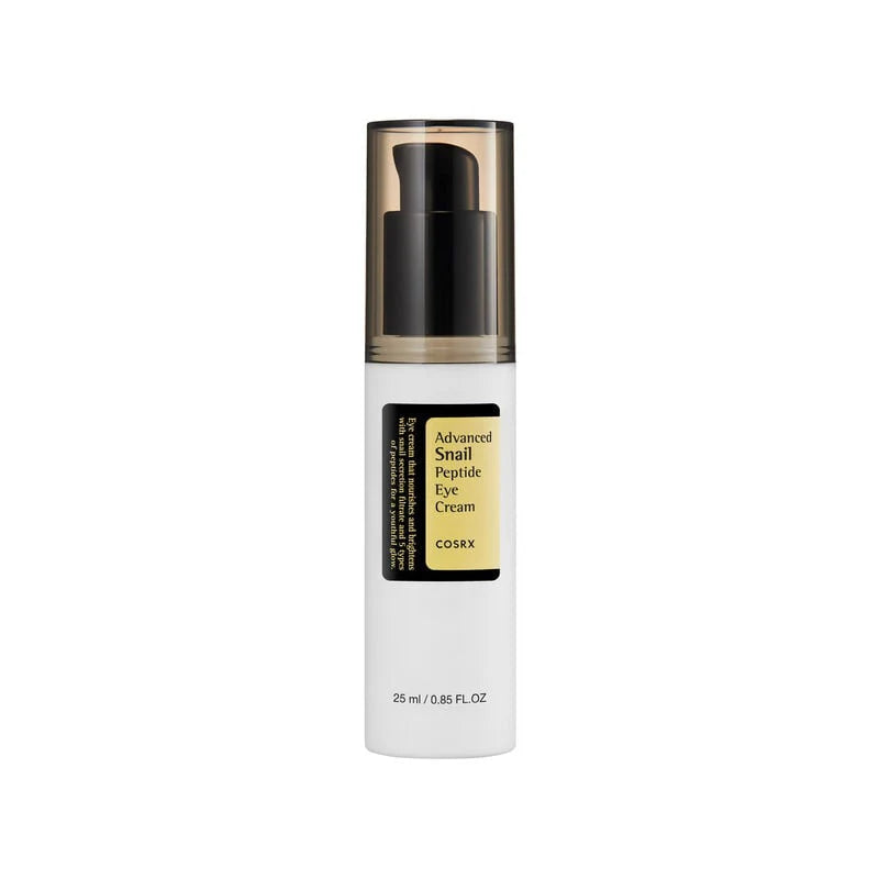 COSRX Advanced Snail Peptide Eye Cream 25ml crème contour yeux anti-âge snail mucin 72% 5 peptides anti-cernes hydratation réparation - novaparapharmacie