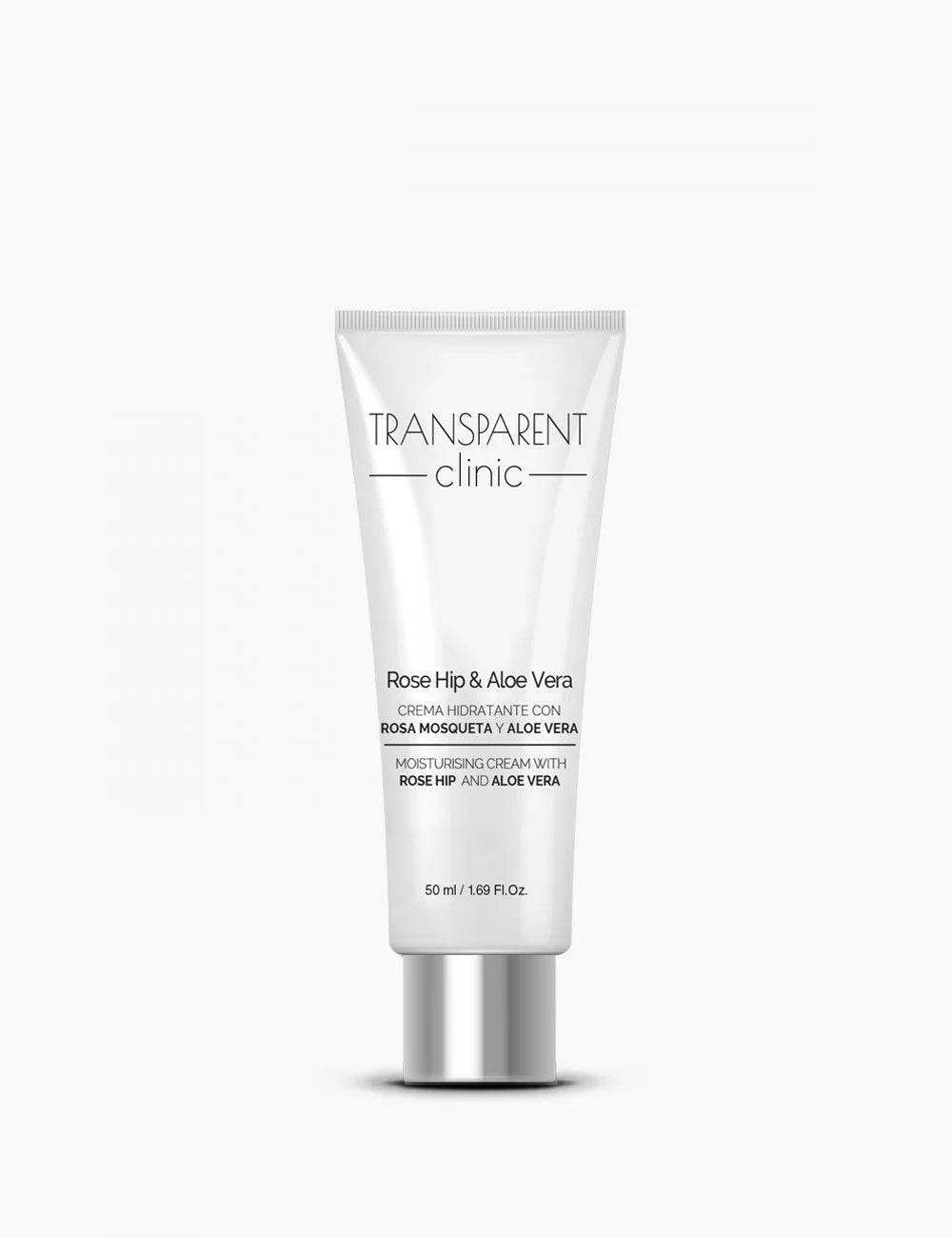 TRANSPARENT CLINIC Rose Hip Aloe Vera Crème Hydratante 50ml pot crème anti-âge réparatrice peau sèche sensible vitamines -novaparapharmacie