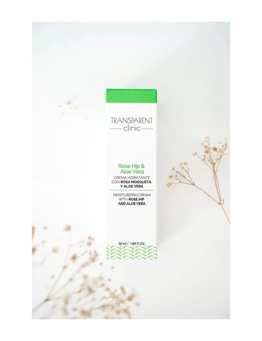 TRANSPARENT CLINIC Rose Hip Aloe Vera bénéfices hydratation intense apaisement naturel anti-âge réparation cellulaire -novaparapharmacie