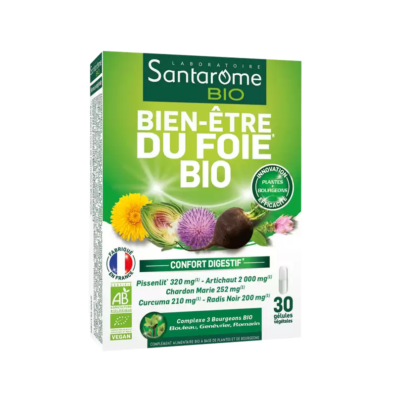 SANTAROME Bien-Être Du Foie BIO 30 Gélules | Nova Para