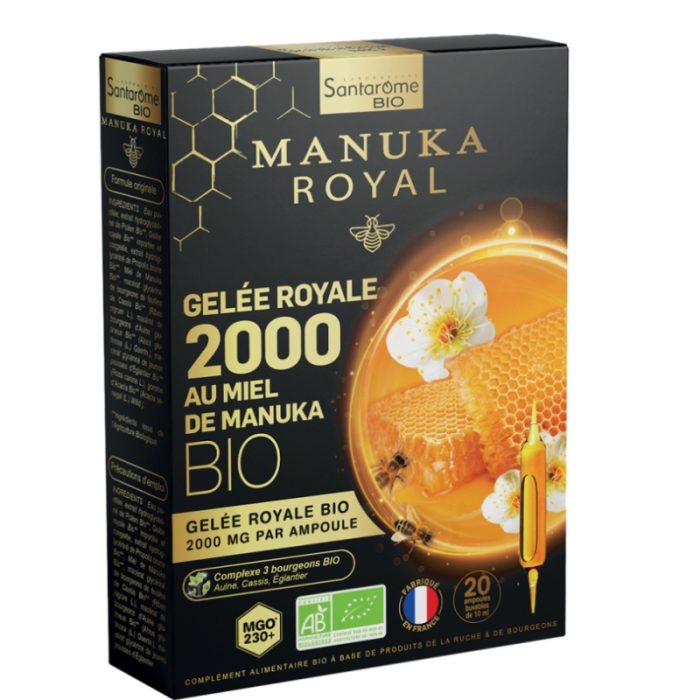 SANTAROME BIO MANUKA ROYAL GELEE ROYAL 2000 20 AMPOULES 10 ML | Nova Para