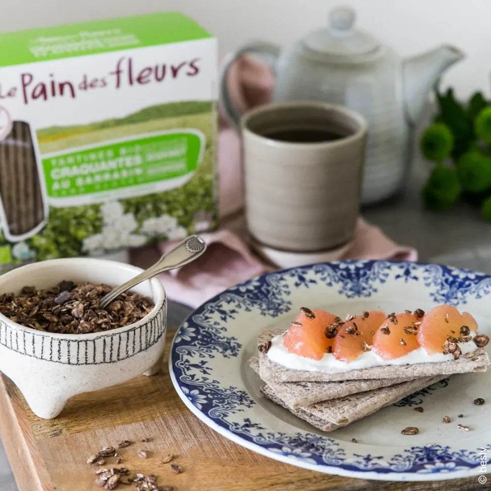 LE PAIN DES FLEURS Tartines Sarrasin tartines bio sarrasin farine sans gluten vegan petit-déjeuner - novaparapharmacie
