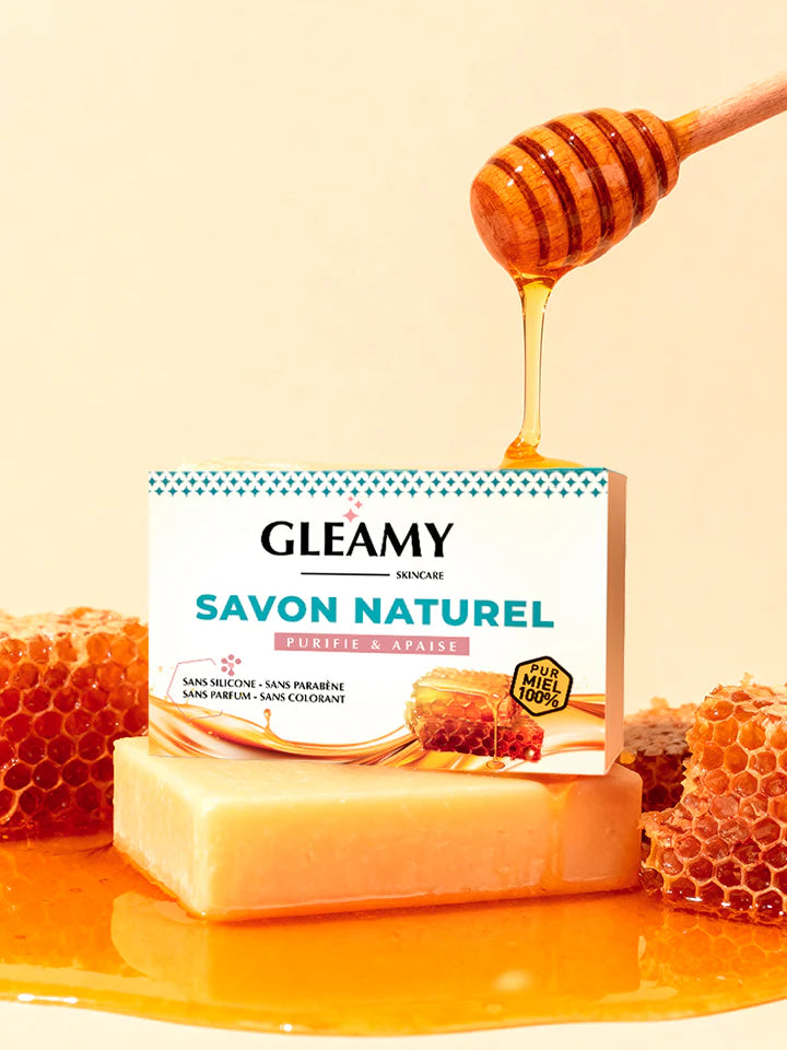 GLEAMY Savon Naturel formule 100% naturel combat imperfections nourrit peau - novaparapharmacie