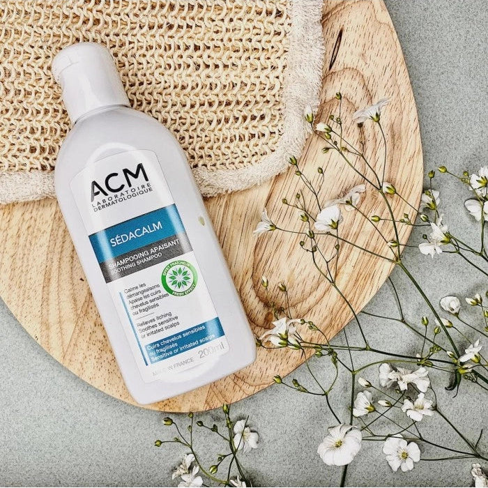 ACM Sédacalm Shampooing Apaisant 200ml flacon blanc vert soin doux cuir chevelu sensible irrité démangeaisons - novaparapharmacie