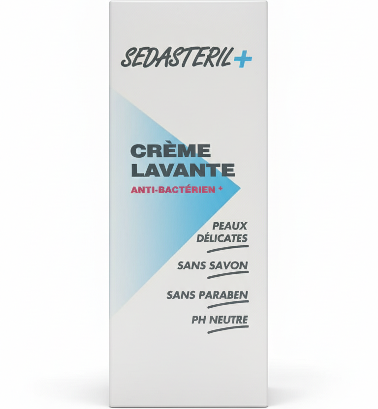 SEDASTERIL Crème Lavante Anti-Bactérien 125ml nettoyant visage corps hygiène antibactérienne protection durable - novaparapharmacie

