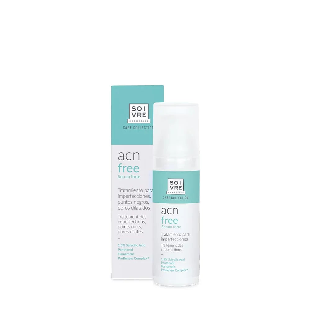oivre ACN FREE Sérum Fort 30ml sérum visage anti-acné peau grasse mixte imperfections traitement intensif purifiant - novaparapharmacie