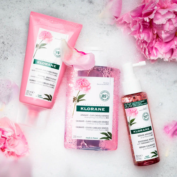Klorane Sérum SOS Pivoine BIO 100ml Cuir Chevelu Sensible Sans Rinçage Apaisement Immédiat - novaparapharmacie