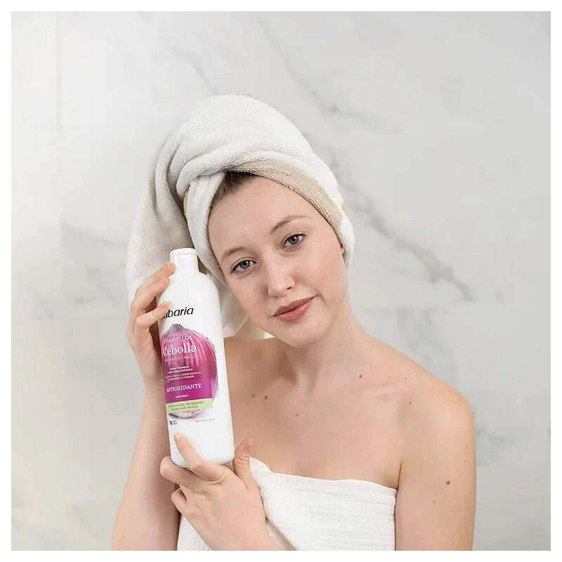 BABARIA Shampooing Oignon 700ml shampooing anti-chute cheveux fortifiant extrait oignon vitamines B protéines soufre naturel - novaparapharmacie