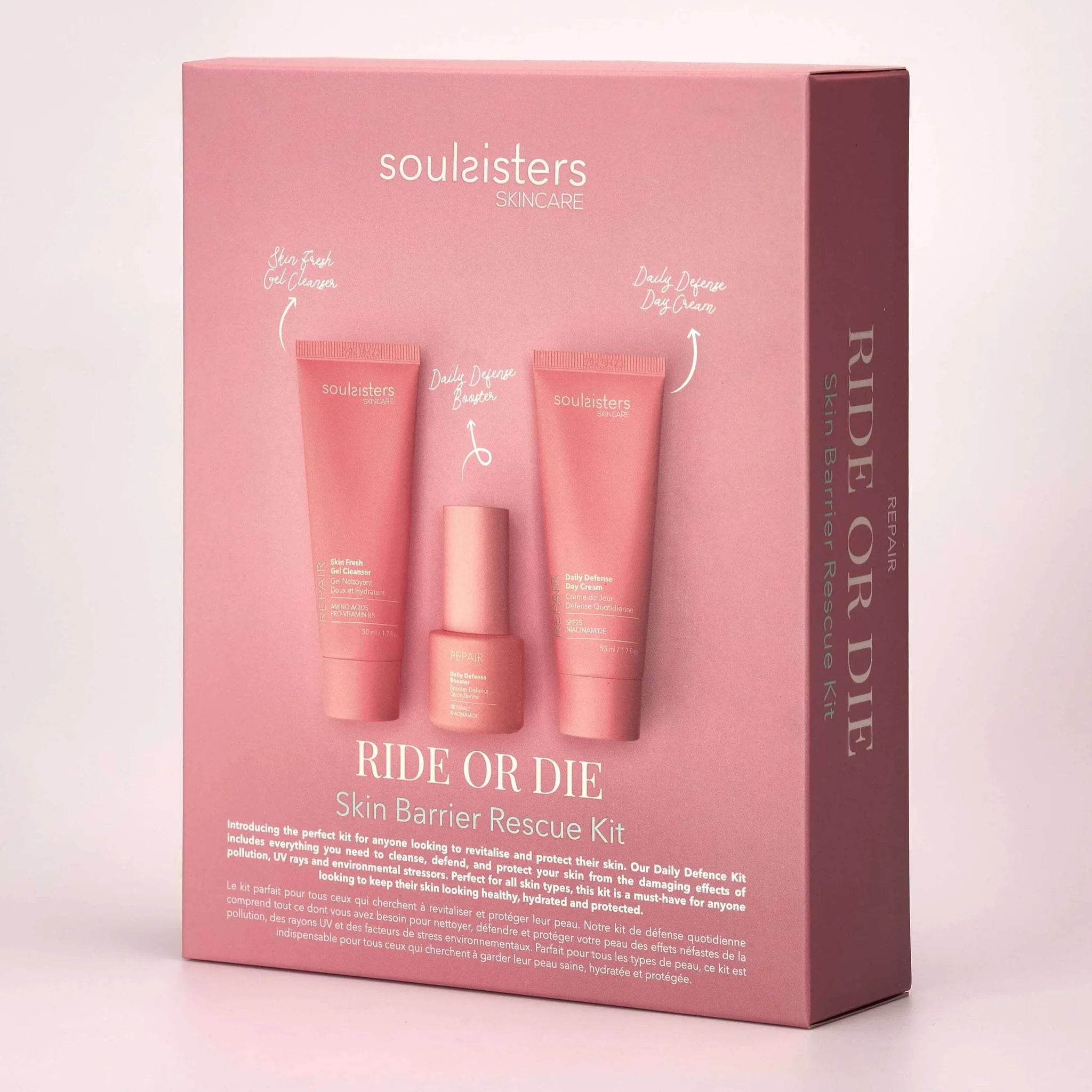 Soul Sisters Kit de Protection de la Peau coffret soin visage complet rose hydratant anti-âge protection solaire routine beauté - novaparapharmacie