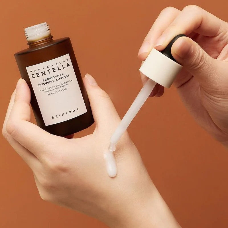Packaging Skin1004 Madagascar Centella Probio-Cica Intensive Ampoule 50ml design élégant flacon sérum - novaparapharmacie