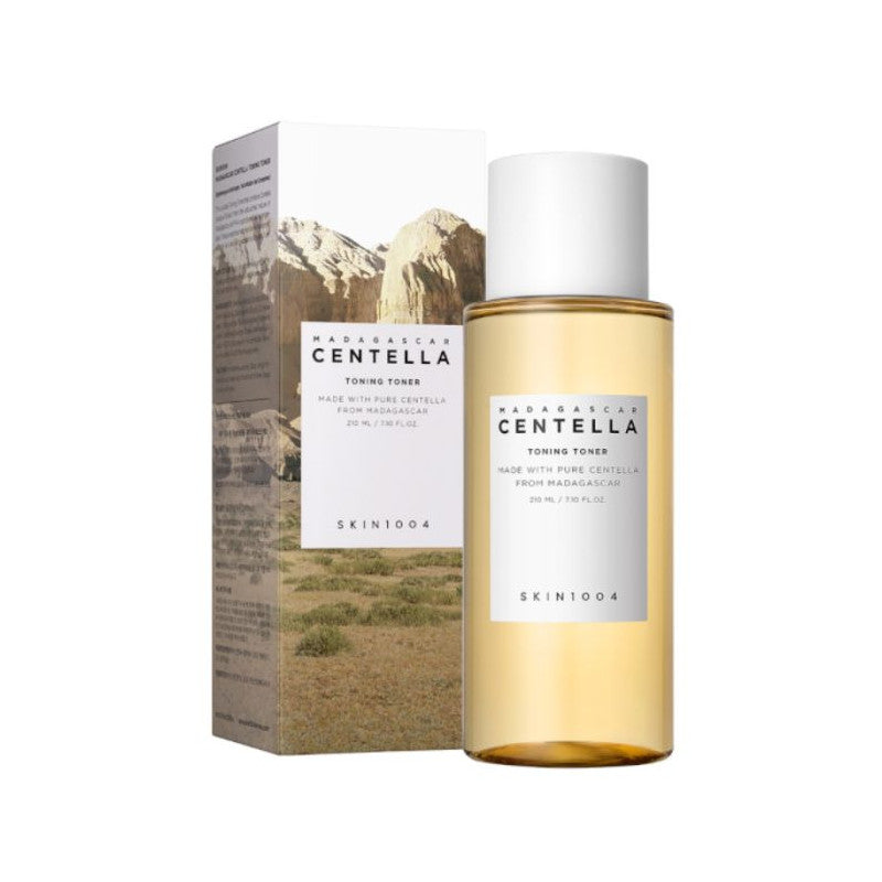 Toner MADAGASCAR CENTELLA Toning 210ml lotion tonique apaisante exfoliante centella Madagascar PHA exfoliant texture affinée peau sensible - novaparapharmacie