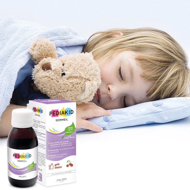 PEDIAKID Sirop Sommeil complément alimentaire 125ml enfant favorise endormissement sommeil réparateur formule naturelle goût agréable - novaparapharmacie